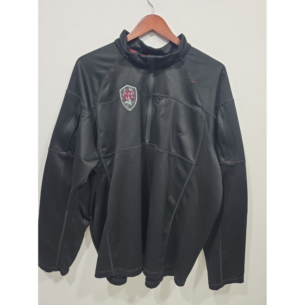Harley-Davidson Genuine Motor Black 1/4 Zip Jacket Men's 2XL Thermal Pull Over